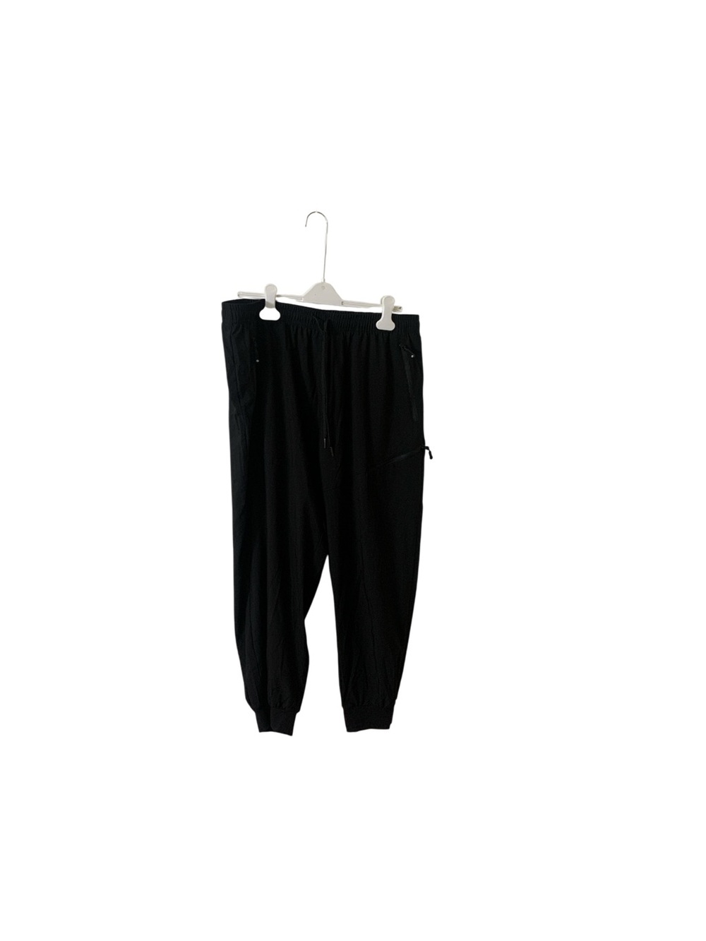 Mens MoFiz Black Drawstring Jogger Sweatpants